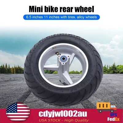 110/50-6.5 Mini Pocket Bike REAR Wheel W/ Tyre Alloy Rim Hub Inner Tube USA • $45