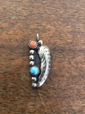 Vintage Navajo Turquoise Pendant Oldpawn Zuni #P • $69.50