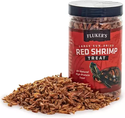 All Natural Large Sun-Dried Red Shrimp - Perfect For Aquatic Turtles Aquatic Fr • $7.96