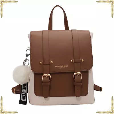 Women LUXURY Elegant Pu Leather Backpack Stylish Female Fashion Female Tote Bag • $87.95