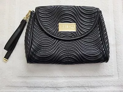 Versace Parfums Black Wave Textured Clutch/Wristlet Approx 10 X 8 NWOT • $25