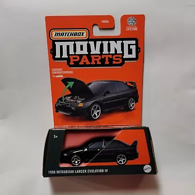 2024 Matchbox Moving Parts #27/54 1996 Mitsubishi Lancer Evolution IV Black • $5.75