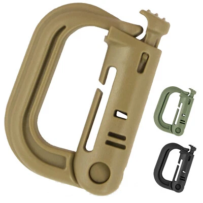 £2.30 • Buy Bulldog Tactical Military MOLLE Grim V Locking D-Ring Carabiner Link Clip Hook