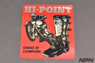 Vintage '70s Hi-Point Motocross Boot MX Metallic Reflective Decal Sticker  3 3/4 • $49.34