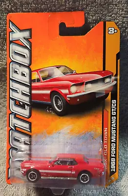 Matchbox MBX Old Town 1968 Ford Mustang GT/CS Red Toy Car 61/120 • $5