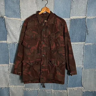 Vintage European Military Overdyed Slant Pocket Field Jacket Outdoor Size Medium • $30
