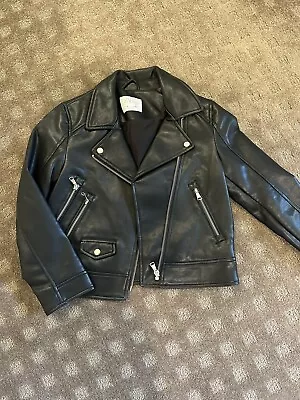 Zara Cropped Faux Leather Jacket Size 8 • $25