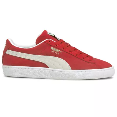 Puma Suede Classic Xxi Lace Up  Mens Red Sneakers Casual Shoes 37491502 • $54.99