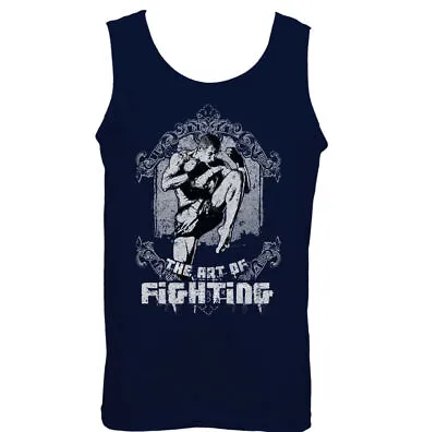 The Art Of Fighting Mens Martial Arts Vest MMA Muay Thai Kick Boxing UFC Top • £11.99