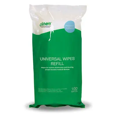 £4.99 • Buy Clinell Universal Wipes – Refill Pack Of 100 Wipes 