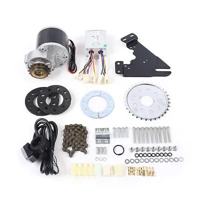 350W 36V E-Bike Conversion Kit Electric Bike Freewheel Brush Bike Motor W/ Chain • $93.10