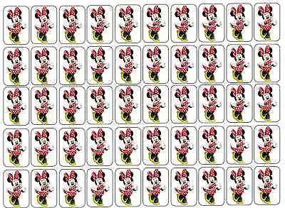 50 Minnie Mouse Envelope Seals / Labels / Stickers 1  By 1.5  • $2.19