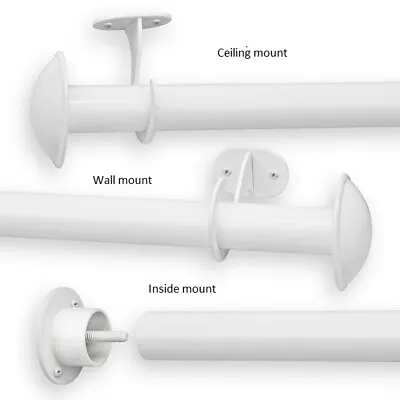 Pinnacle Nemesis Indoor/Outdoor Curtain Rod White - 4 Sizes Available • $99.98
