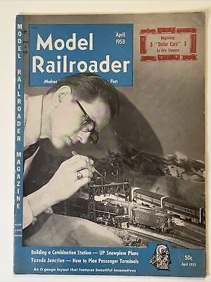 1953 Model Railroader Magazine: Building A Combination Station/UP Snowplow Plans • $9.71
