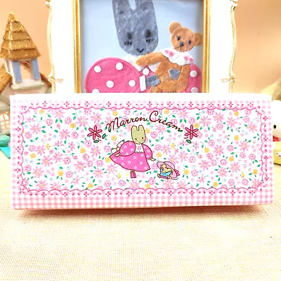 Vintage Sanrio Marron Cream Vinyl Pencil Case Pencil Case Box  Japan 1994 Rare • $96.89