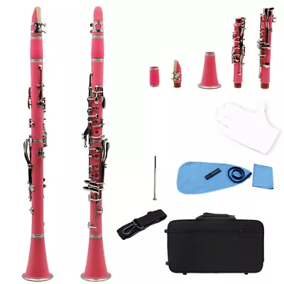 Assorted Colors Bb Clarinet 17 Keys ABS Resin Nickel Plated Key Colors Clarinet • $229.13