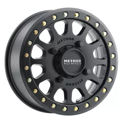 Method MR401 UTV Beadlock 15x6 5+1/+53mm Offset 4x136 106mm CB Matte Black W/BH- • $279.65