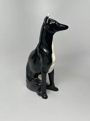 Vtg Ethan Allen Greyhound Whippet Dog Mid Century Statue Haeger Art Deco 7.5  • $50