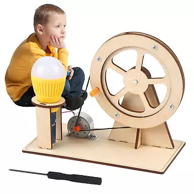 DIY Hand Generator Model Toy Kids Physics Electrical Experiment Kit Educational • $17.68