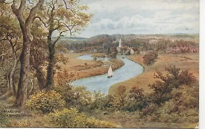 Postcard - Salmon Postally Used - Marlow From The Quarry • £2.60
