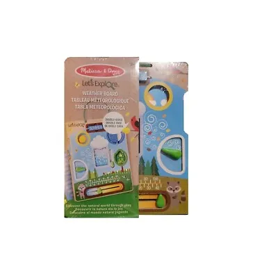 Melissa And Doug Lets Explore Weather Board Unisex Kids Learn Educate Outdoors • $14.99