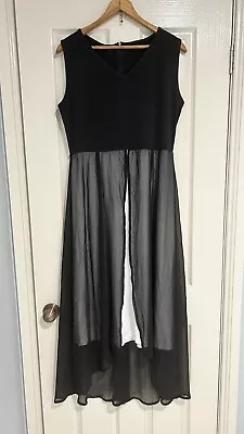 Black Long Dress -Black - Sz 14 • $15