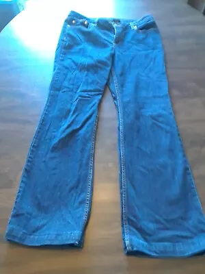 Levi 525 Straight Leg Size 10 Women's Jeans Perfect Waist 28 Inseam Light Wash • $9.74