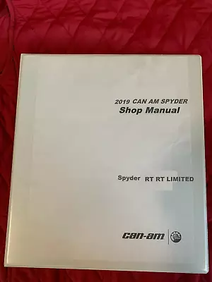 2019 Can-Am Spyder RT / RT Limited Series  Motorcycle Service Manual Binder  • $62.99