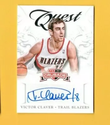 D20992 2012-13 Panini Crusade Quest Autographs #11 Victor Claver • $3.75