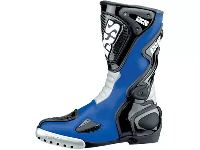 IXS Motorcycle Boots Victory Blue-Black Racing Boots Made Of Cowhide Leather • $235.30