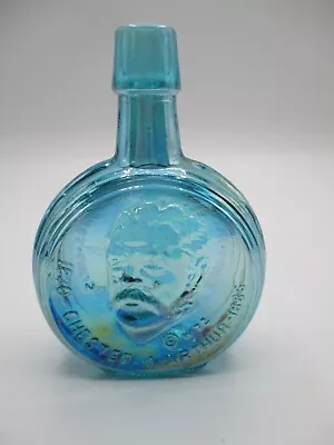 $4.99 • Buy Wheaton Mini Presidential Bottle, Blue Carnival Glass, Chester A. Arthur  1972