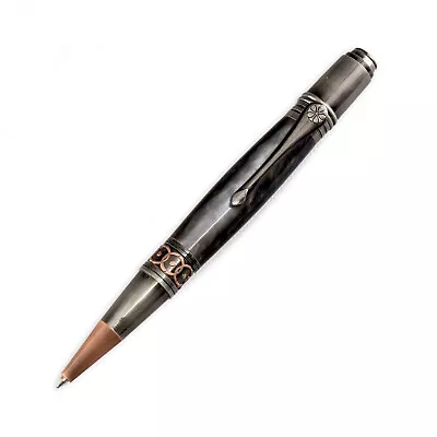 Da Vinci Twist Pen Kit Antique Rose Copper And Gun-Polish Legacy Woodturning • $10.99