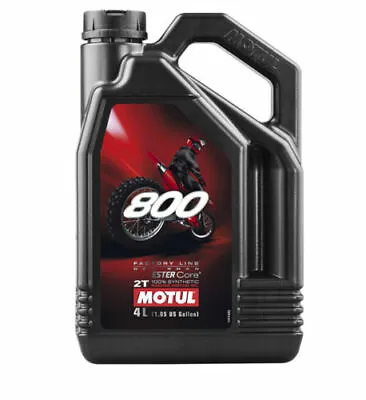 MOTUL 800 2T FACTORY LINE OFF ROAD 2 Stroke 1GAL RACING PREMIX FULL SYNTHETIC • $74.95