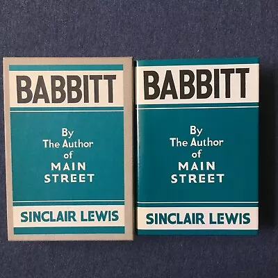 Sinclair Lewis / Babbitt / The First Edition Library • $20