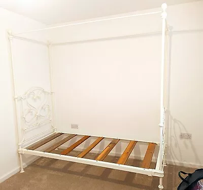 Antique Victorian Single Four Poster Bed • £150