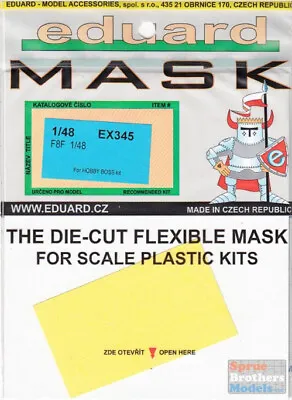 EDUEX345 1:48 Eduard Mask - F8F Bearcat (HBS Kit) #EX345 • $14.89