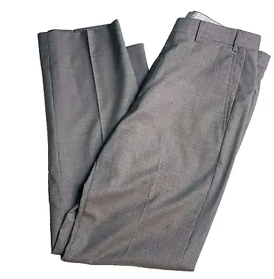 Zanella Pants Mens Size 32 Gray Dress Pants Slacks Pleated Formal • $24.99