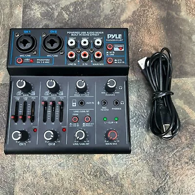 £48.06 • Buy Pyle 4-Channel Mixer/ USB Interface, Wireless + Bluetooth PAD43MXUBT