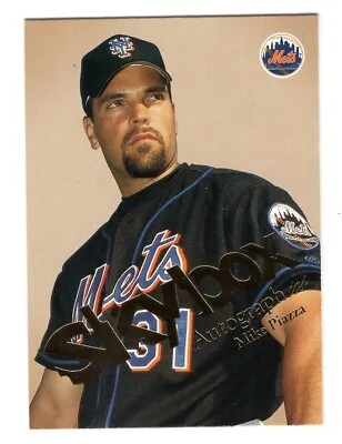 2004 Fleer Skybox Autographics Mike Piazza #43 New York Mets Baseball Card • $1.89