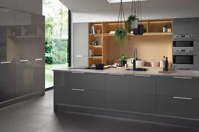 Kitchen Unit Cabinet Door & Drawer Fronts Acrylic Ultra Gloss Anthracite Grey • £28.55