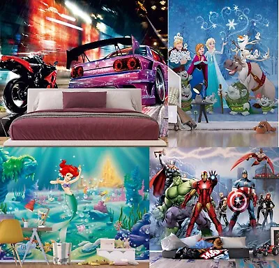 Kids Bedroom Wallpaper Murals 141x106 Inch Marvel Avengers Disney Paw Patrol • £74.99