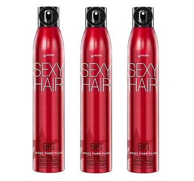 Sexy Hair Big Root Pump Plus  10oz   Pack Of 3 • $38.88