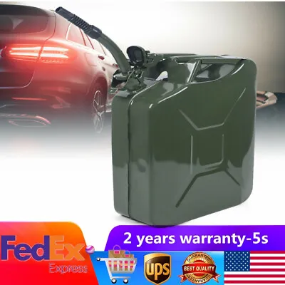 Gas Fuel Can Emergency Backup 5 Gallon Metal Tank Gasoline Container 20L • $39.90