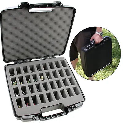 CM Hard Shell Miniature Storage Travel Case For 36 D&D Figurines And More • $39.99