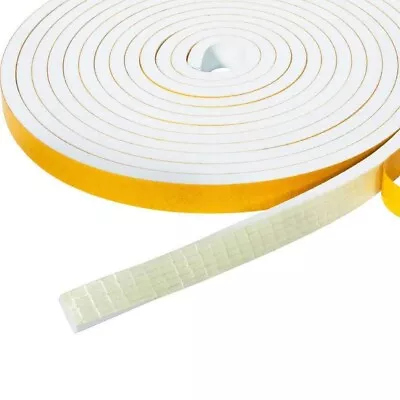 Efficient Weather Strip Foam Sticky Tape Say Goodbye To Drafts And Cold • £6.70