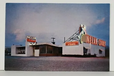 Meridan Mississippi NELVA RESTAURANT & COURT Harry Revell Postcard Q12 • $11.95