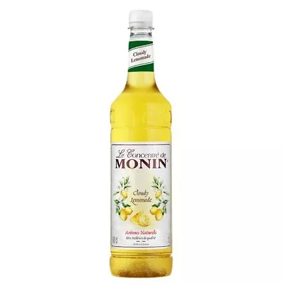 Monin Cloudy Lemonade Concentrate Syrup 1L | Cocktail Syrups | Flavourings Mixer • £8.95