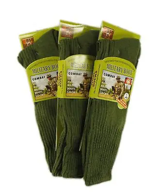£7.95 • Buy 3 Pairs Of Mens Army Socks Thermal Long Military Socks Heat Tog, Size 6-11