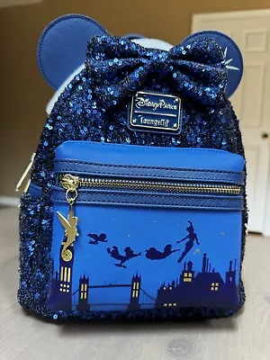 Loungefly Disney Peter Pan Minnie Mouse Main Attraction MMMA June Mini Backpack • $545