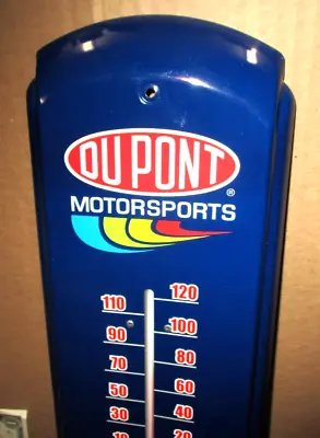 DUPONT MOTORSPORTS -Not Faded - THERMOMETER SIGN - Dated 2003 -MEASURES 5  X 17  • $17.99